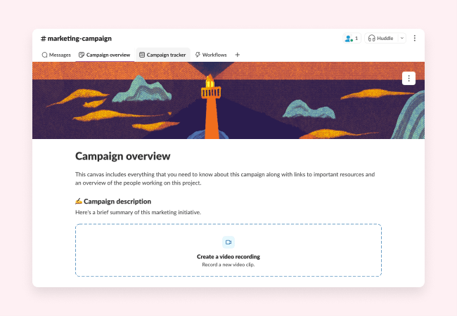 Templates to help you organise and manage marketing campaigns