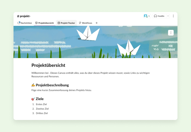 Vorlagen, die dir bei der Verwaltung von Projekten helfen